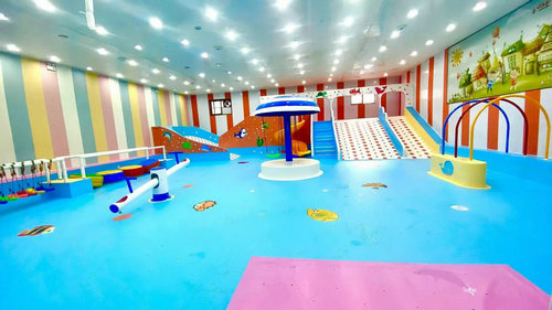 建湖儿童软体水上乐园甘肃案例客户图